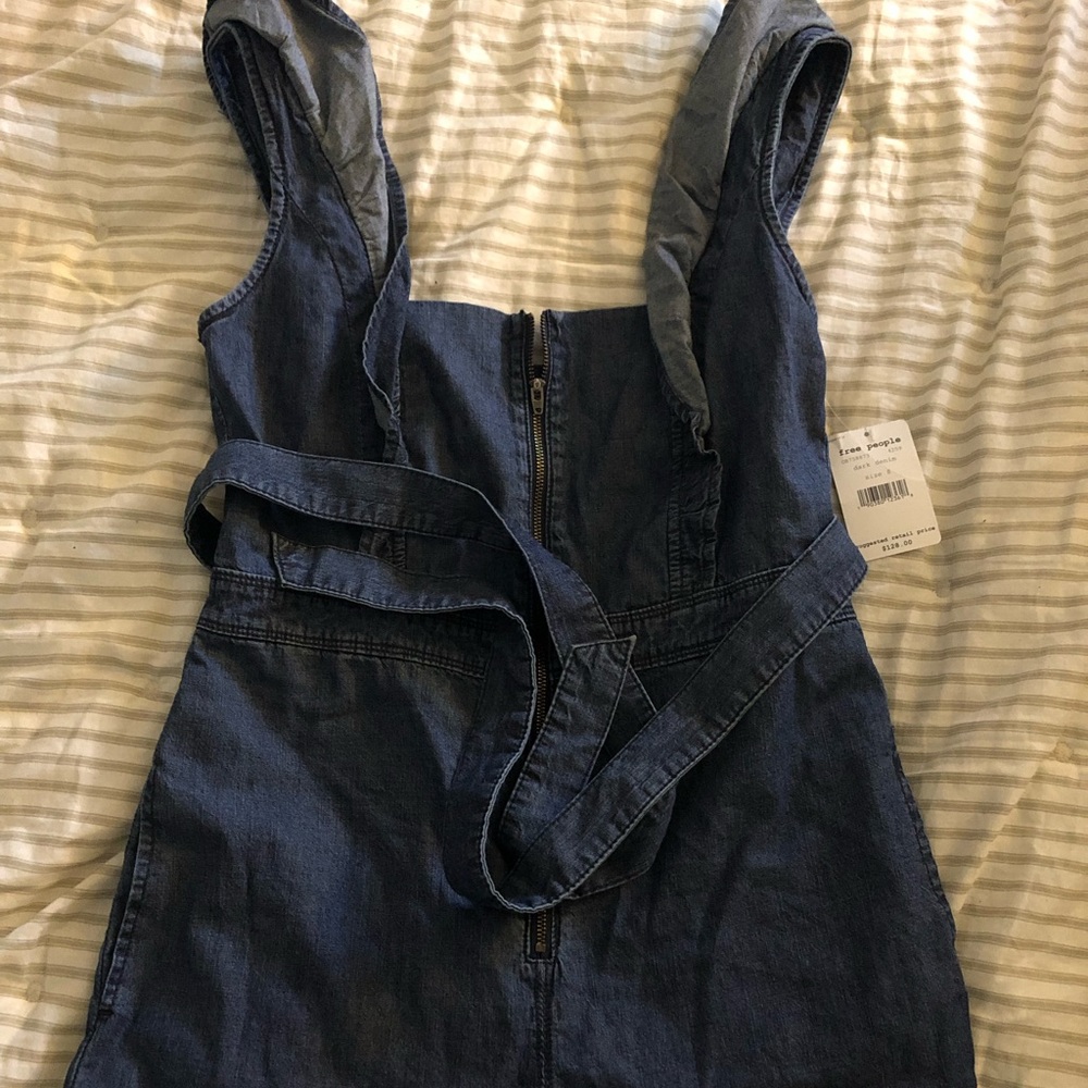 Free people denim jumpsuit